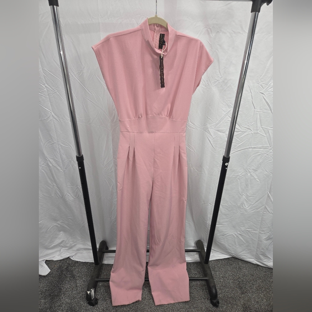 Stop Staring Pink Jumpsuit
